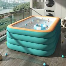 3.0 Meters, Four-Story Structure, Orange-Blue Swimming Pool. Durable And Spacious. An Absolute Must-Have For Home Use, Terraces, And Family Summer Vacations. - Hồ bơi được nâng cấp với lớp gia cố dày hơn. - Xem 2
