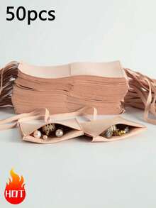 1/10/50个装超细纤维首饰袋,首饰包装袋,首饰礼品袋,婚礼生日派对糖果袋,耳环手链项链收纳袋,派对节日礼品包装袋 - 超纖滿蓋 - 查看 105