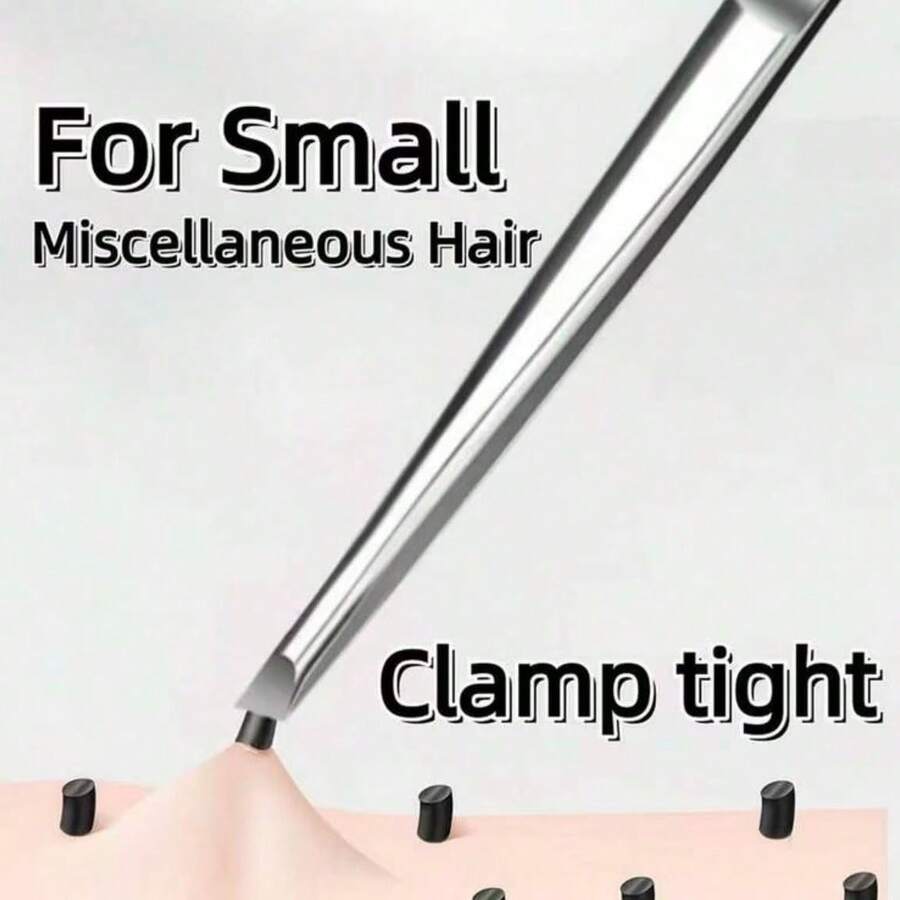 High Quality Stainless Steel Eyebrow Tweezers, Hair Removal Pliers, Ingrown Hair Tweezers, Angled Eyebrow Tweezers, Facial Care Tools - Upgraded Version - View 1