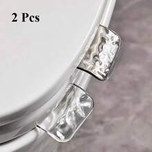 2个透明易用马桶座圈升降把手，马桶座圈增高器，马桶座圈开启器，固定把手，防污染，浴室配件，圣诞礼物，节日礼物，新年礼物 - 多色 - 查看 9