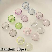 10/30/50颗装多色夜光水母珠 - 树脂隔珠，适用于DIY手链和手机链，珠宝制作材料 - 彩色 - 查看 13
