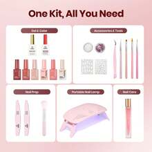 Beetles Gel Nail Polish Kit With U V Light - 80Pcs Color Enchantment 55 Colors Gel Polish Starter Kit - Ánh sáng huyền ảo 6 màu - Xem 3