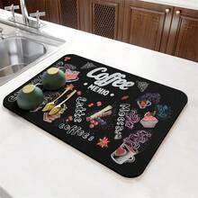 1pc Coffee Heat Insulation Mat, Heat Resistant Pad, Tabletop Protective Mat, Coffee Machine Mat, Kitchen Drainage Mat, Household & Kitchen Dining Mat - Multicolor - View 21