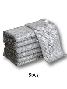 30片装/神奇清洁布 加厚双面金属钢丝抹布 厨房洗碗布 锅碗瓢盆清洁布 毛巾清洁工具 - 多色 - 查看 15