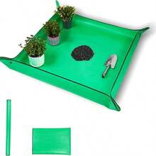 39.5" X 39.5" Foldable Gardening Mat, Plant Repelling Mat, Gardening Kneeling Mat, Waterproof Thickened PE Mat, Stain Resistant, Indoor Plant Repotting Mat, Waterproof Succulent Potting Mat, Foldable Reusable Soil Changing Mat Gardening Grow Mat - Gift For Plant Lovers, Picnic Mat, Table Mat - A - View 1