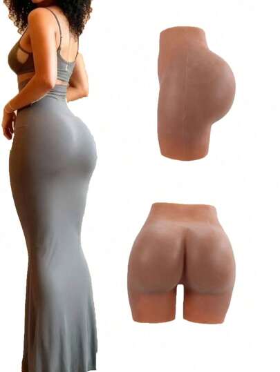 European And American Hot-Selling Silicone Butt Lifting Shorts, Unisex High Waist Shaping Fake Buttocks Pants, Thickened Design Lifting Peach Butt, Suitable For Daily And Sports Wear, Confident Shaping