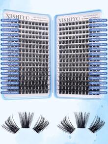 640/544/384pcs Individual False Eyelashes, Eyelash Book, Cluster False Eyelashes, DIY Eyelash Extension, Cluster False Eyelashes, Individual False Eyelashes, False Eyelashes - D - View 3