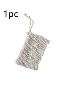 2pcs Reusable Exfoliating Soap Bags, Linen Drawstring Soap Pouch, Soap Saver Bag, Easy Lathering And Drying, Body Exfoliator, Back Scrubber, Skin Smoothing, Removes Dirt And Dead Skin, Bathing Cleaning Tool, Bathroom Accessory, Bathroom Decor, Summer - View 12