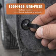 Universal Nylon Cable Tie Buckle Auto Fastener Screw Replacement Clip Car Fender Trunk Engine Guard Panel Wire Management Secure - Automotive Fastener Screw Replacement Clip - View 8