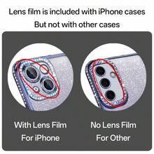 Ốp điện thoại đính đá lấp lánh kèm chân đế nam châm, tương thích với iPhone - Bảo vệ toàn diện, chống sốc, chống trầy xước và thiết kế thời trang - Tương thích với iPhone 17 16E 15 14 13 12 11 X XS Max XR Pro Plus Galaxy A02S A03 - Màu xanh lam - Xem 8