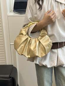 新款时尚女士手提包，单肩斜挎包，手拿包，腋下小方包，通勤休闲学生日常轻便耐用时尚百搭小众包 - 彩色 - 查看 1