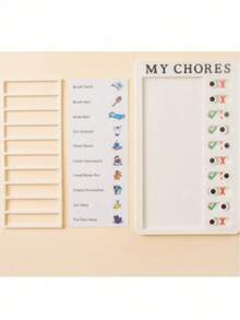 自律自律检查工具、儿童自律自律检查便签、成长计划任务清单、可替换塑料房车留言板、婚礼季、音乐节、开学季 - 自律板 - 查看 7