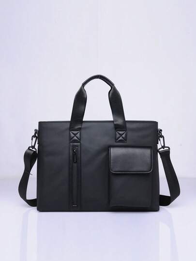 防水耐用尼龙男士商务笔记本电脑包、手提包和单肩包