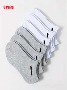 6 đôi tất thoáng khí - Chất liệu pha trộn giữa polyester và spandex thoải mái, thiết kế màu trơn, dệt kim nhẹ, phù hợp cho trang phục thường ngày | Phong cách tối giản | Chất liệu mềm mại, phong cách sống năng động, tất thể thao và giải trí đa năng, thiết kế tất dễ thương, tất đôi mặc nhà, tất nam công sở. - Nhiều màu - Xem 7