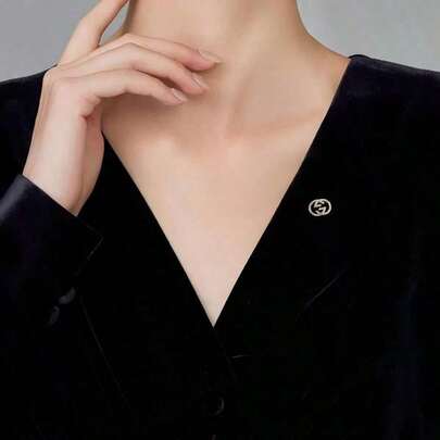 Broche de mujer, broche de alta gama coreano con incrustaciones de rhinestone, accesorio lindo para niñas, regalo, broche, broche del Día de San Valentín. Regalos del Ramadán, embalaje y decoración de regalos navideños, decoración de ropa, broches de regalo