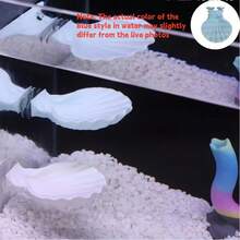 Seashell-Shaped Betta Fish Hammock With Strong Suction Cup, Movable Fish Resting Rack, Suitable For Fish And Shrimp Decoration, Durable Fish Habitat, Aquarium Decor, Fits All Aquariums - A - View 6