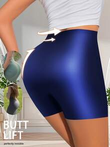 4pcs Women's High Waist Hipster Panties, Tummy Control & Butt Lifting, Solid Color Minimalist Design, Comfortable Fabric, Skin-Friendly & Breathable, Smooth Texture, Anti-Exposure, Ideal Holiday Gift - Multicolor - View 6