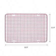 Great Jones Big Chill Wire - Estante de refrigeración baya de arena - 16.9 pulgadas x 11.4 pulgadas acero aluminizado pesado estante antiadherente para hornear apto para horno 450 °F estante de - como en la foto - Ver 6