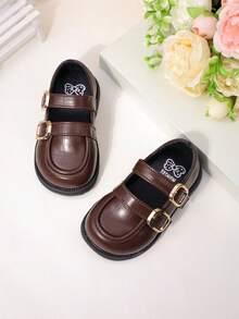 1 par de zapatos para primeros pasos de bebé con diseño suave y antideslizante, de color marrón, con un diseño lindo y de moda, adecuados para primavera, verano, otoño e invierno (talla 16-19, por favor pida una talla menos) - Marrón - Ver 1