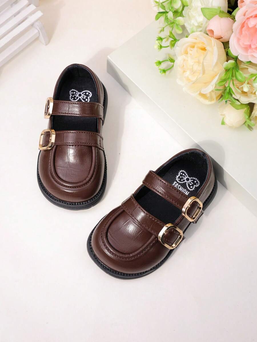 1 par de zapatos para primeros pasos de bebé con diseño suave y antideslizante, de color marrón, con un diseño lindo y de moda, adecuados para primavera, verano, otoño e invierno (talla 16-19, por favor pida una talla menos) - Marrón - Ver 1