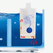 Toilet Bowl Cleaner Soap Box Replacement, Automatic Self-Cleaning Tank Accessory No Electricity, Plastic Modern Style (Detergent Not Included) - 1 White Item - View 6