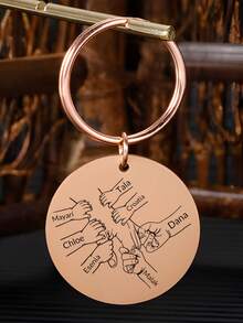 Personalized Family Keychain, Double-Sided Custom Keychain, Bag Accessory Keychain, Mother's Day Gift, Birthday Gift, Father's Day Gift - Multicolor - View 5