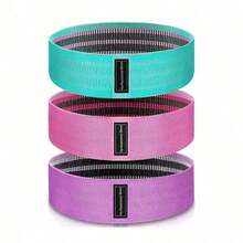 1 pieza Banda de resistencia - Cinturón de cintura para entrenamiento de talla grande, unisex - Cinturón de fitness de tela elástica gruesa, para ejercitar los músculos de las piernas, glúteos y caderas - Banda elástica de estiramiento, adecuada para gimnasio y entrenamiento en casa, sentadillas y yoga (1 pieza) - Multicolor - Ver 9