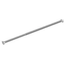 1件黑色不锈钢可调节衣柜杆，窗帘杆，窗帘挂钩，伸缩杆，衣柜挂架，适用于悬挂衣物。重型衣柜挂钩，金属衣柜杆。可调节范围为15.75英寸至74.8英寸。 - 銀色 - 查看 12