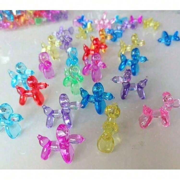 100pcs Mini Crystal Balloon Dog Figurines, Colorful Resin Balloon Dog Statues - Realistic Acrylic Crystal Decorations, Suitable For Party And Home Decor, Mother's Day Gift For Boyfriend/Girlfriend, Creative Art Sculpture, Cute Decor Accessories For Entryway, TV Stand, Living Room, Owl Resin Craft, Bar/Cafe Counter, Micro Landscape, Office Desk, Outdoor Decor | Quirky Design - Multicolor - View 10