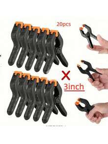10 件 2 英寸耐用弹簧夹，适用于木工、家庭作坊和 DIY 项目 - 黑色 - 查看 17