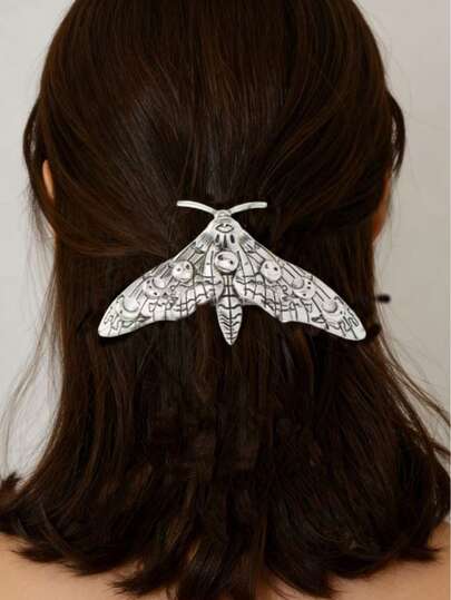 1/2 piezas Clips para el cabello con diseño de polilla gótica vintage, accesorios para el cabello para fiestas