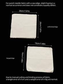 20x20cm 10pcs/Set Hand U Journey Fantasy Theme Punch Needle Embroidery Rug, Beige Monastery Texture Fabric, Suitable For Handicrafts And Home Decor - Stamped Embroidery Cloth - View 10