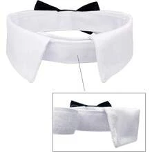 1pc Pet Collar Bow Tie Dog Collar Striped Collar Neckerchief Scarf Fake Collar Wet Towel Bow Tie - Multicolor - View 6