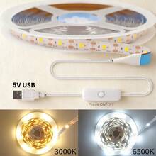 LQHZMYY 1pc USB Powered LED Light Strip, 501 Switch, Flexible USB Light Strip, Self-Adhesive Backing, DIY Cuttable, Suitable For TV, Living Room, Backlight, Bedroom, Cabinet, Kitchen, DIY Lighting, Makeup Mirror Lighting, Daily Lighting Decoration - Multicolor - View 4