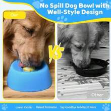 1pc Pet Slow Feeder Ball, Anti-Slip Interactive Cat Dog Feeding Bowl, Silicone Material, Pet Feeding Supplies, Lick Bowl Pattern, Anxiety Reducing Slow Feeder Bowl Suitable For Yogurt, Fruit Puree, Soup - Multicolor - View 10