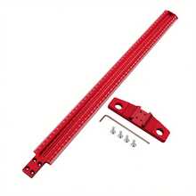 300/400/500 Woodworking Square 1mm Per Hole Marking Guage Aluminum Alloy 90 Degree T Ruler Scriber For Carpenters - Red - View 7