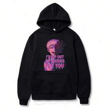 Anime The Summer Hikaru Died Clothes Hikaru Graphic Streetwear Men Women Fashion Harajuku Hoodies Wi - 黑色 - 查看 1