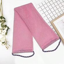 1PC African Net Exfoliating Bath Towel Set, Double-Sided Design For Gentle/Coarse Exfoliation, Effective Body Scrubbing, Shower Back Scrubber, Quality Mesh Material, Convenient Tie Design, Loofah Bath Towel, Body Sponge, Leaves Skin Smooth, Suitable For Daily Use - 多色 - 查看 9