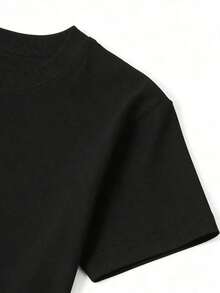 Unisex Champion Black T-Shirt For Men 1 Unit Made Of 100% Pure Cotton Sports Style T-Shirt With Digital Print 220 Grams Champion Logo Men's Shirt With Round Neck And Short Sleeves For Leisure Time,"Note: Please Wear Skin-Colored Undergarments." - 1 - 查看 2