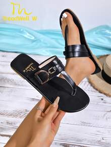 Women's Sandals, New Fashion Ladies Sandals, Red Women's Sandals, Elegant Ladies Shoes - Black - View 12