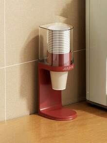 1 pieza Dispensador de vasos de escritorio - Soporte para vasos de baño, Estante de almacenamiento de tazas de café para el hogar, Adecuado para el hogar, la oficina, el hospital, el gimnasio - Multicolor - Ver 11