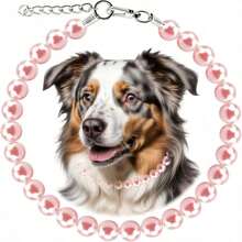 新款奢华宠物项圈，猫狗项链，高端时尚材质，节日礼物，可调节，适合日常佩戴 - 彩色 - 查看 17