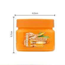 Turmeric Body Glow Scrub, Gentle Exfoliating Body Polish With Natural Turmeric Extract, Deep Cleansing & Skin Brightening, Smooths & Softens Skin, Suitable For Daily Use, Ideal For All Skin Types, Helps Improve Skin Texture & Radiance, Perfect For A Spa-Like Experience At Home - Turmeric - View 8