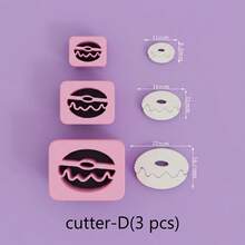 Cute Bakery Food Clay Cutter Set, 3/21Pcs Mini Food Polymer Clay Cutters, DIY Craft Tools For Clay Jewelry Making - Pink - View 6