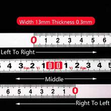 1/2/3/5M Cinta métrica autoadhesiva de acero inoxidable con escala métrica a prueba de óxido, duradera y resistente al desgaste - A - Ver 2