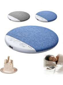 Altavoz bajo la almohada | Mini ayuda para dormir inalámbrica por conducción ósea con graves estéreo, ruido blanco, control de volumen, soporte para tarjeta TF y apagado automático, que le ayuda a dormir profundamente - Ver 2
