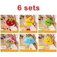 Sewing Kit For Beginners Easy DIY Projects Cute Cartoon Star Fruits Dolls Make Your Own Pendant Charms Birthday Gift Felt Crafts - Hand-sewn Pendants - View 10