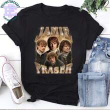 Jamie Fraser Pirate Vintage T-Shirt, Outlander Fan T-Shirt, Highlander Aesthetic Graphic, 90s Sam Heughan Retro T-Shirt, Romantic TV Gift - 黑色 - 查看 1