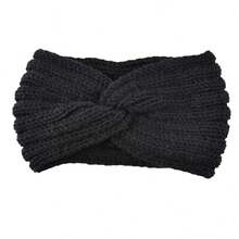 Knitted Knitted Criss-Cross Headband Headwrap, Handmade Elastic Warm Headband For Autumn/Winter - Multicolor - View 10