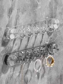 吸盘波浪形挂钩，免钻孔强力承重浴室马桶墙面无缝挂钩，免钻孔门后衣钩，浴室厨房强力承重无缝悬挂式挂钩 - 彩色 - 查看 2